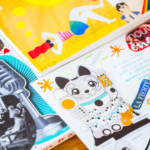 Exemples de vision boards créatifs avec images, mots clés et illustrations représentant des objectifs et intentions personnelles.